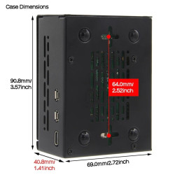 KIT-6F(512)  Raspberry Pi 5 (16GB RAM) KIT HAILO-8 (26-TOPS) with SSD NVME 512GB - Complete Set